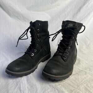 Timberland Women's Not Lined Boot, Black Size 2 Girls/Youth #A19PJ